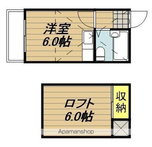 フジレジデンス(ワンルーム/2階)の間取り写真