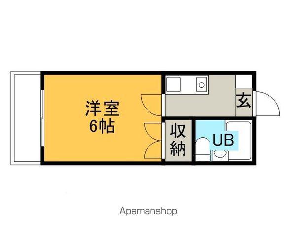 ベルトピア吹上1(ワンルーム/1階)の間取り写真