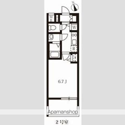メインステージ名古屋 ノースマーク(1K/11階)の間取り写真