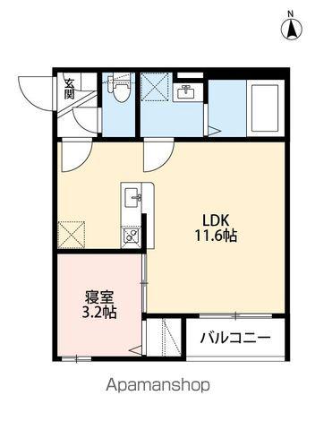 プランドール平安通(1LDK/2階)の間取り写真