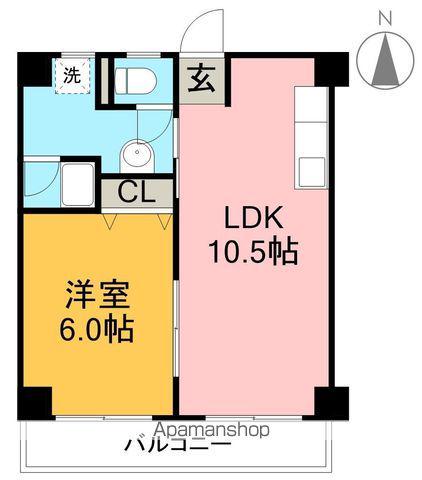 NEO HARIMAYA(1LDK/2階)の間取り写真