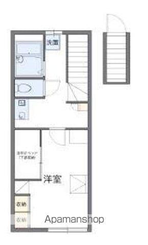 レオパレスグリーンヒル(1K/2階)の間取り写真