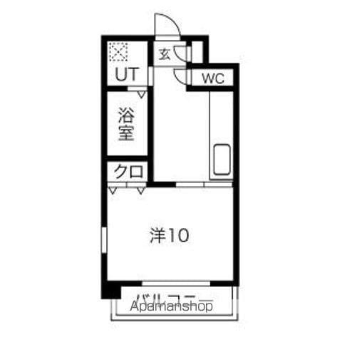 サンマルヤ(1K/2階)の間取り写真