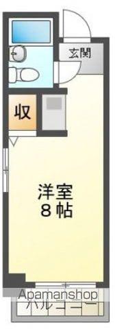 DICE BLDG.大手町Ⅰ(ワンルーム/5階)の間取り写真
