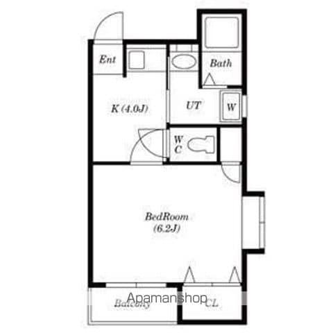 メゾンドマキ(1K/1階)の間取り写真