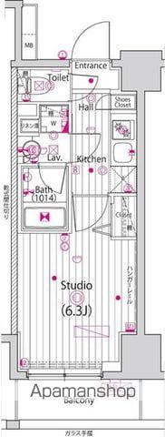 ガーラ・グランディ横濱関内 7階階 間取り