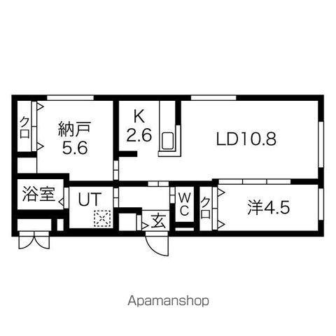 RESIDENCE SHINMEI NANGOU(2LDK/3階)の間取り写真