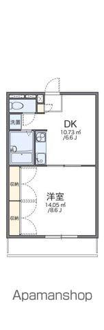 レオパレス合志(1DK/3階)の間取り写真