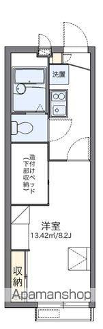 レオパレス東合川2(1K/2階)の間取り写真