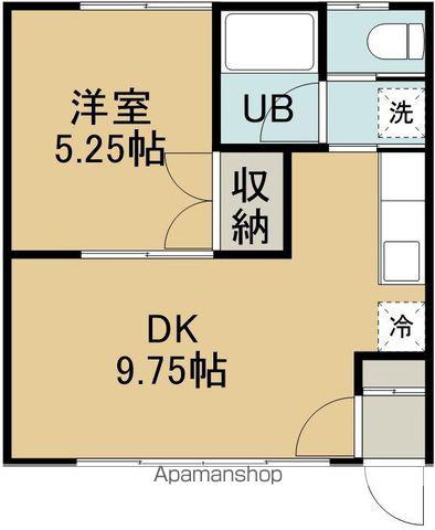 貴光ハイツ(1DK/2階)の間取り写真