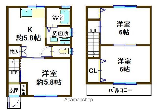 サザンヴィラⅡ(3K)の間取り写真