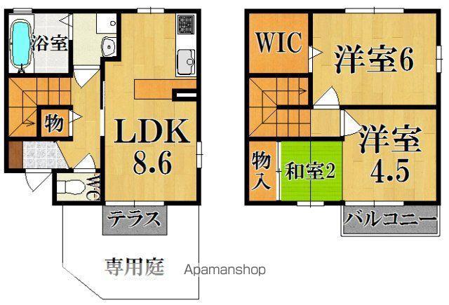 リヴェール(2LDK)の間取り写真