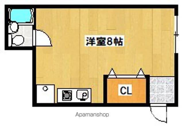 メトロアビコ(ワンルーム/4階)の間取り写真