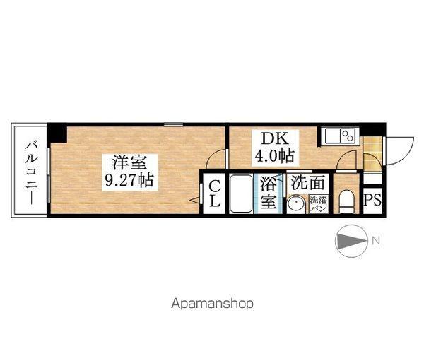 ビバ犬山(1K/6階)の間取り写真