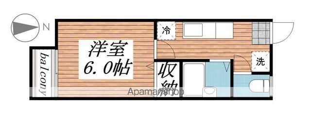 フラワーハイツ(1K/2階)の間取り写真