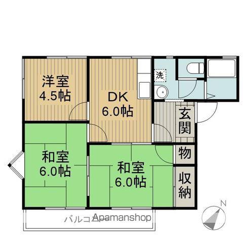 ワインビレッジ(3DK/2階)の間取り写真