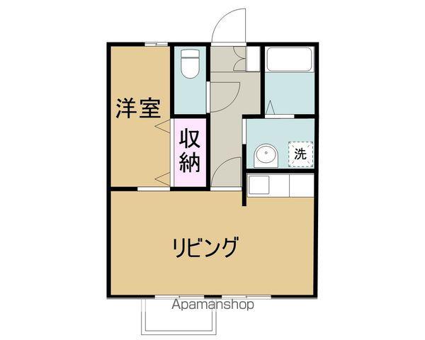 ピアニッシモ(1LDK/1階)の間取り写真