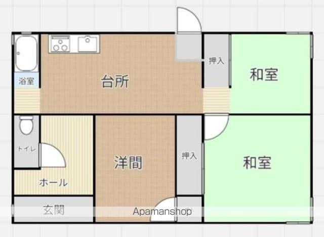 山陽本線 防府駅 徒歩24分 1階建 築49年(3DK)の間取り写真