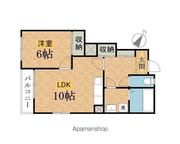 レジデンス・ヒルズⅡ(1LDK/1階)の間取り写真