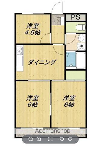 メゾン豊幸(3DK/1階)の間取り写真