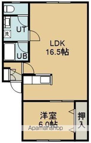 メゾン・ド・MⅡ(1LDK/1階)の間取り写真