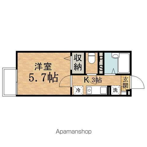 シャルマン(1K/2階)の間取り写真