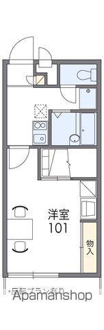 レオパレスドリーム1号館(1K/1階)の間取り写真