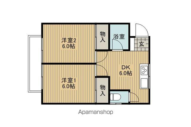 モナークKIYO(2DK/2階)の間取り写真