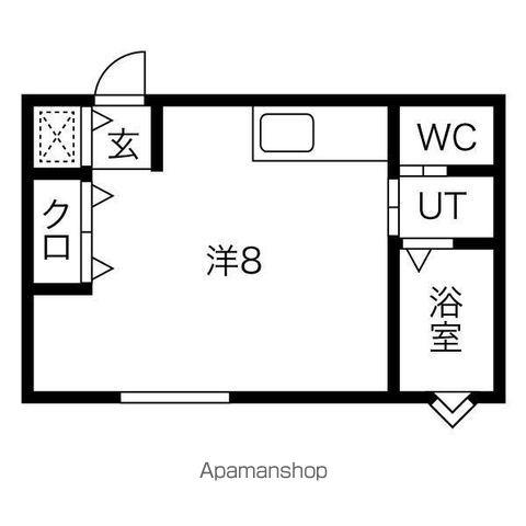 FERIO不二ガ丘(ワンルーム/1階)の間取り写真