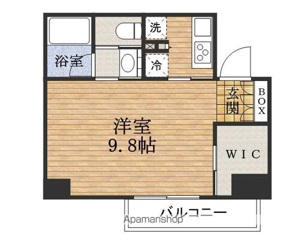 コンフォリアKITAHAMA(1K/6階)の間取り写真
