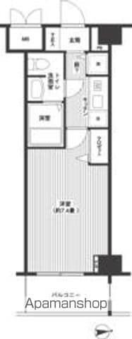 フォルマーレ新中野(1K/4階)の間取り写真