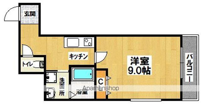 フジパレス我孫子前Ⅱ番館(1K/3階)の間取り写真