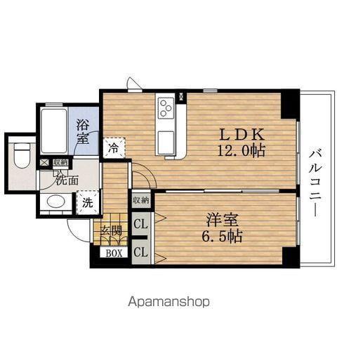 PRESSANCEロジェ本町(1LDK/13階)の間取り写真