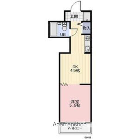 ビクトワール望が丘(1DK/1階)の間取り写真