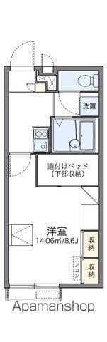 レオパレスひまわり(1K/2階)の間取り写真