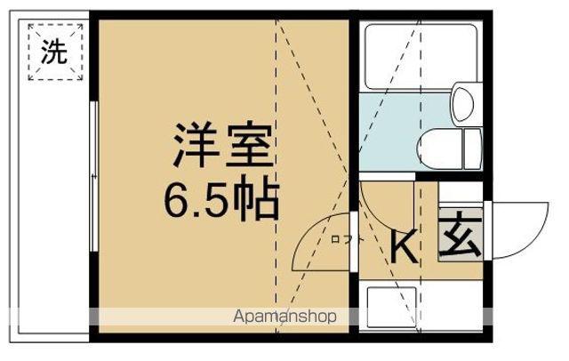 クリアス北坂戸D(1K/2階)の間取り写真