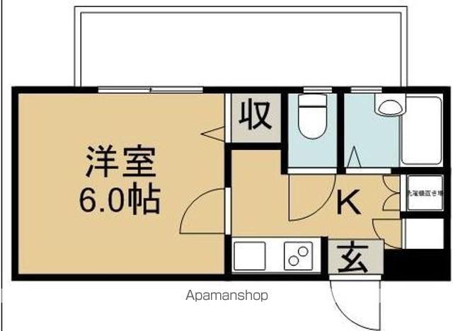 プレール高円寺(1K/6階)の間取り写真