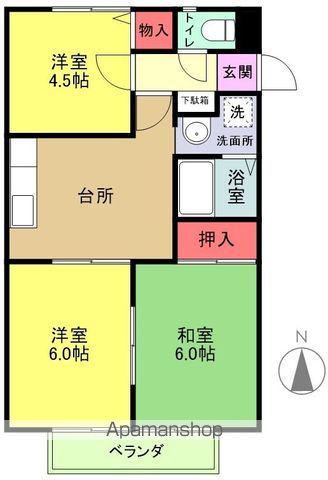 パークレジデンス(3DK/2階)の間取り写真