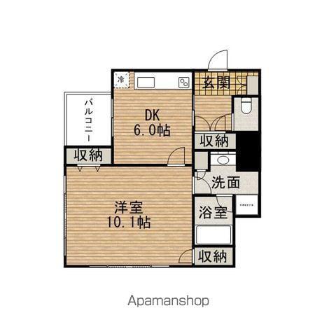 ALGRAD THE TOWER 心斎橋(1DK/12階)の間取り写真