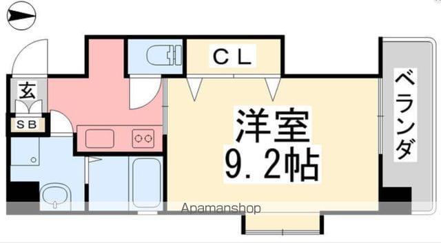 フェニックス味酒(1K/2階)の間取り写真
