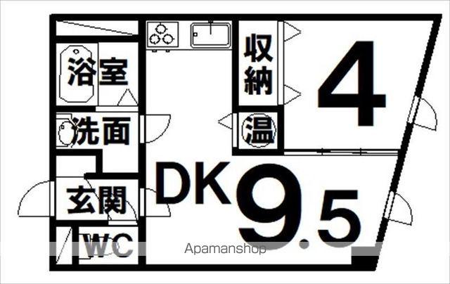 アイビーE(1LDK/1階)の間取り写真