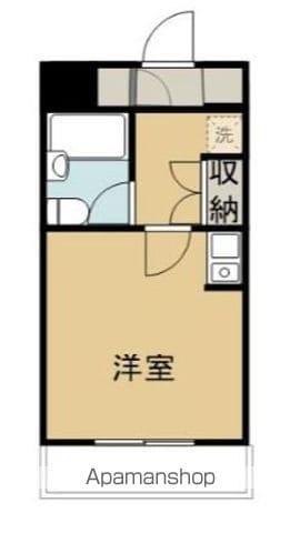 グランテージ城ケ崎(ワンルーム/6階)の間取り写真