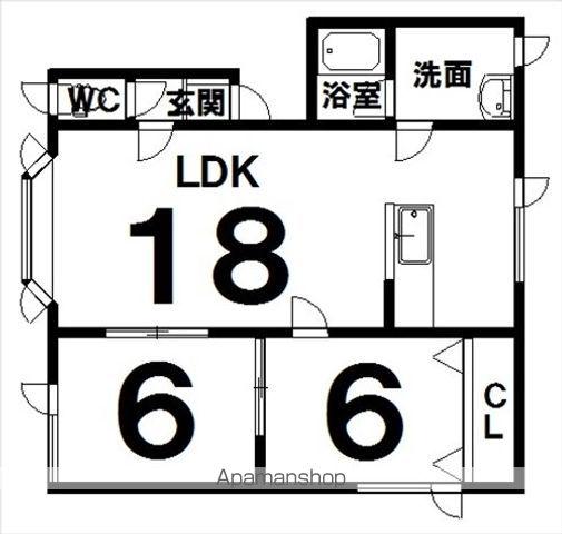 ハイツ文京(2LDK/2階)の間取り写真