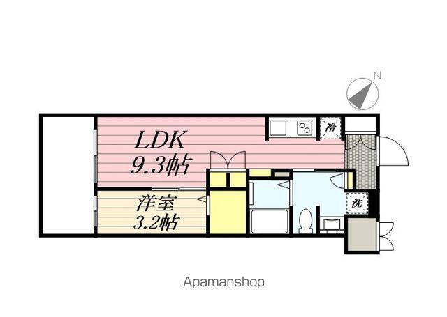 リベール博多駅前(1LDK/12階)の間取り写真