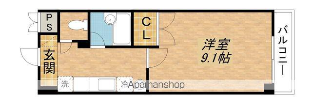 アートプラザ光(1K/4階)の間取り写真