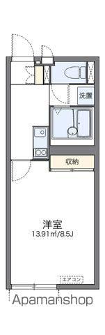 レオネクストソレイユ(1K/1階)の間取り写真