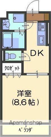 ハイトピア瑞穂(1DK/5階)の間取り写真