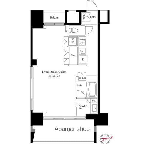 スクエアガーデン池袋 6階階 間取り