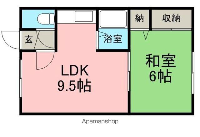 アーバンハウス23(1LDK/1階)の間取り写真