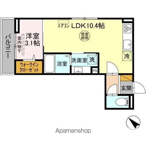 ウィン ヴェール21(1LDK/2階)の間取り写真